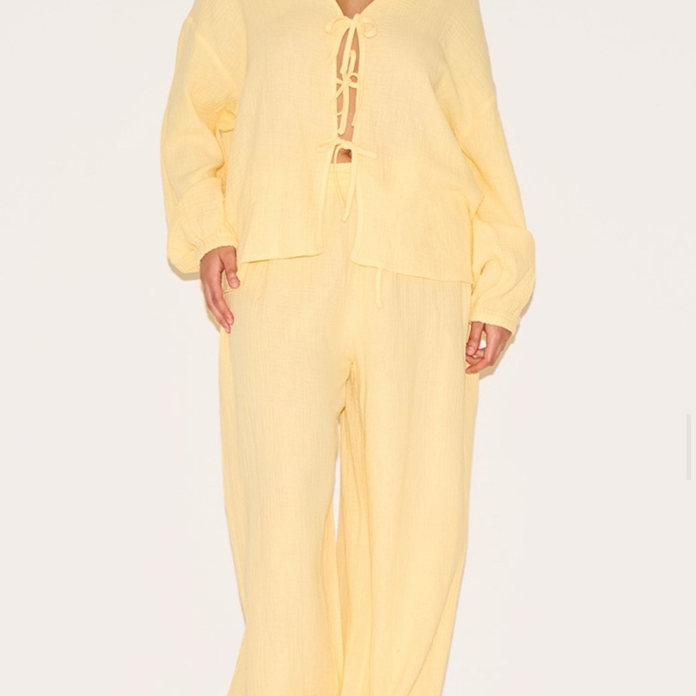 Yellow Two-Piece Loungewear Set
